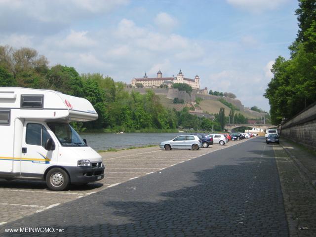  Overnight place Ludwigskai in Wurzburg overlooking the Main Castle of Wrzburg