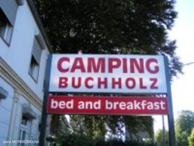  Hamburg Camping Buchholz Hinweisschild  