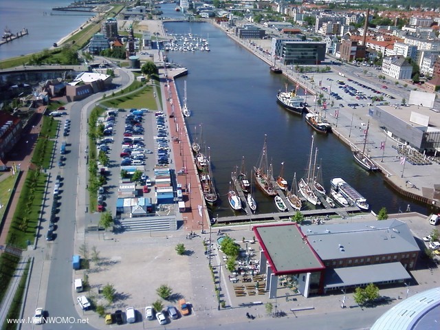  Vista panoramica dalla Sail City Hotel sul Havenwelten