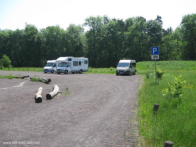 Parkplatz zum Baumkronenweg im NP Hainich Juni2009