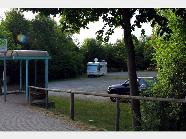 Der Parkplatz 'Landgasthaus zum Odenwald'