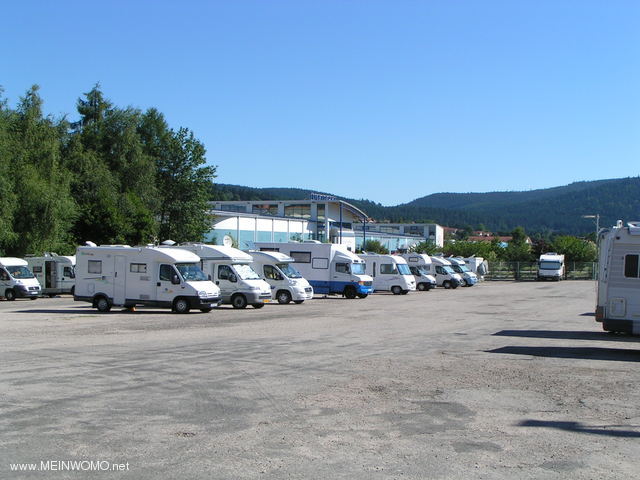 Stellplatz im Sommer 2010