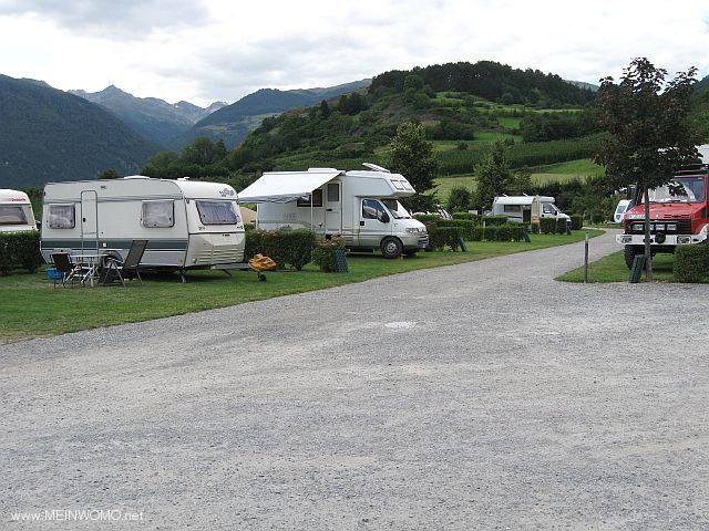 Glurns, terrain de camping Gloria Vallis (Juli 2011)