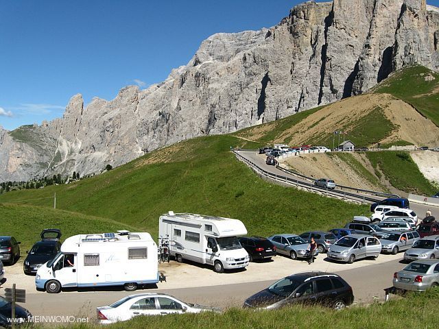  Sella Pass, parking a curve later (August 2011)