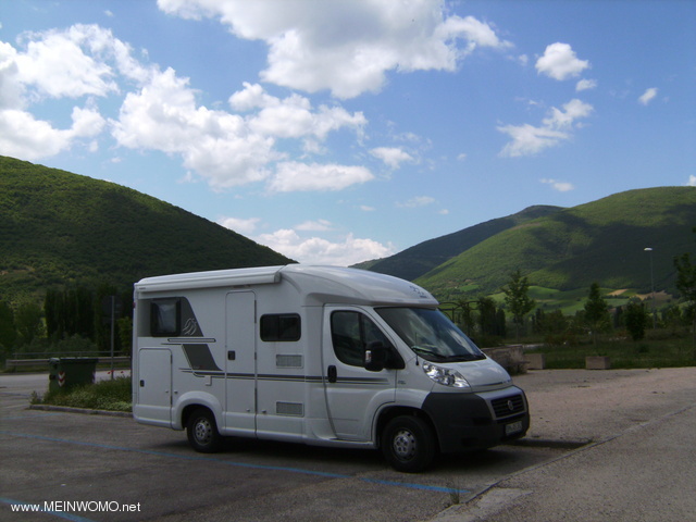  Parking pour camping-cars  Norcia