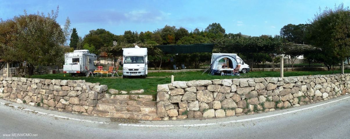  View of the campsite from the road