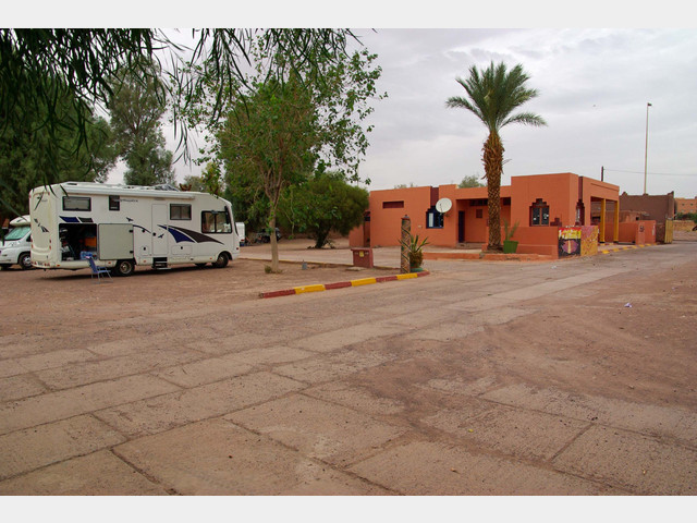  Camping Ouarzazate Morocco in October 2011 at the stadium,
