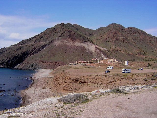 Spagna - Cabo de Gata - vista v tappo sul parcheggio