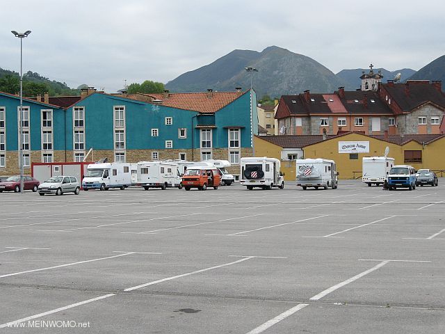  Cangas de Onis, plenty of space outside the reserved area (April 2011)